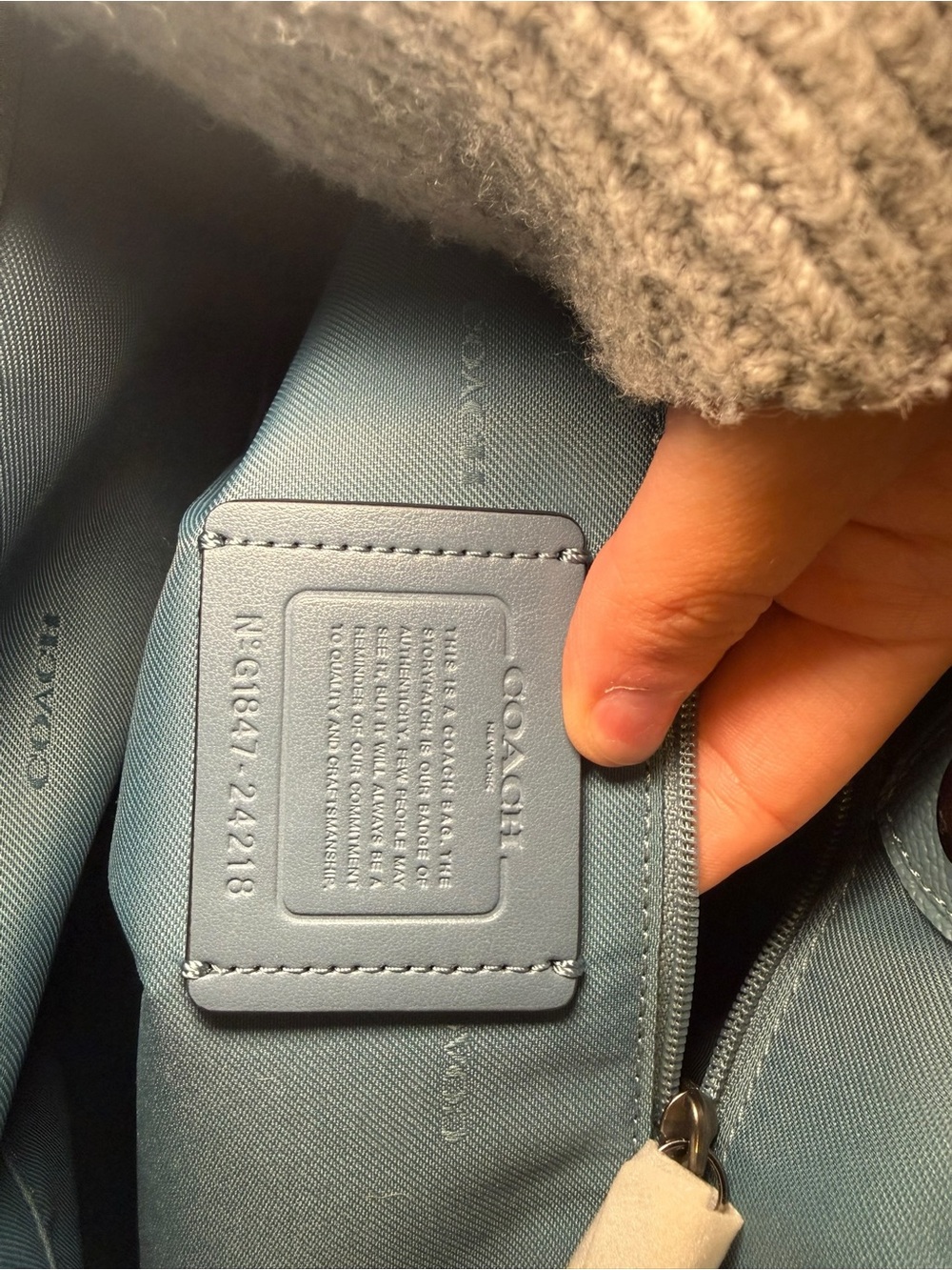 NWOT Coach Bailey Carryall in Crossgrain Leather - Picture 8 of 8